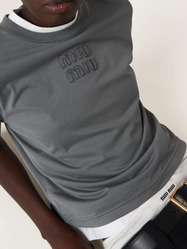 GARMENT DYED JERSEY LOGO TEE