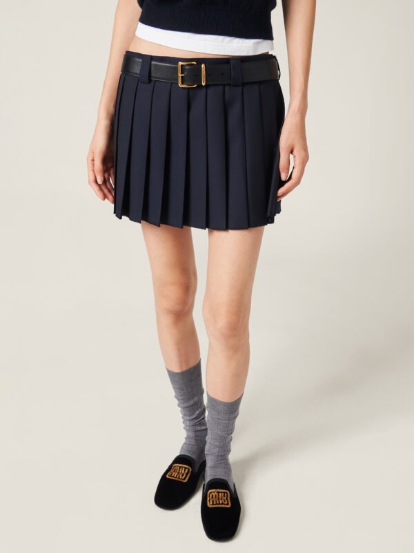 PLEATED MINI SKIRT