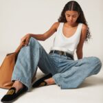 DENIM WIDE JEANS