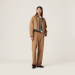 GARMENT DYED GABARDINE PANTS