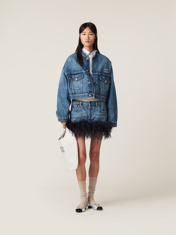 DENIM BLOUSON JACKET