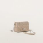 SATIN MINI BAG WITH CRYSTALS