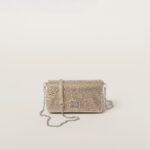 SATIN MINI BAG WITH CRYSTALS