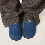 DENIM MULES SLIPPERS
