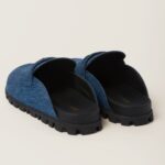 DENIM MULES SLIPPERS