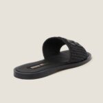 RAFFIA WOVEN SLIDES