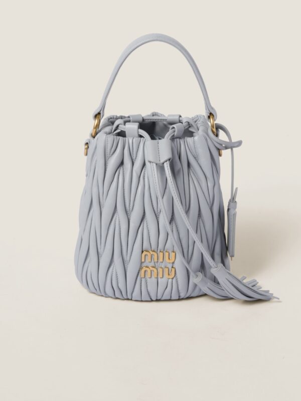 MATELASSÉ NAPPA LEATHER BUCKET BAG