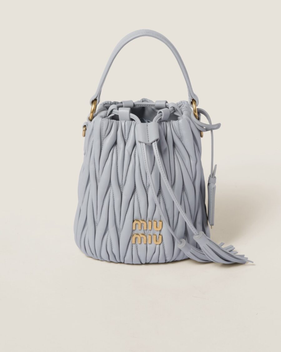 MATELASSÉ NAPPA LEATHER BUCKET BAG