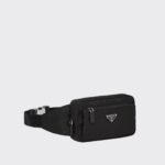 RE-NYLON AND SAFFIANO LEATHER BELT BAG