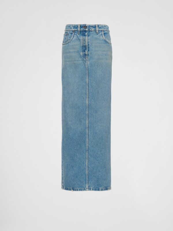 DENIM MAXI SKIRT