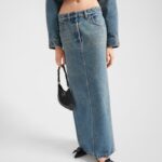 DENIM MAXI SKIRT