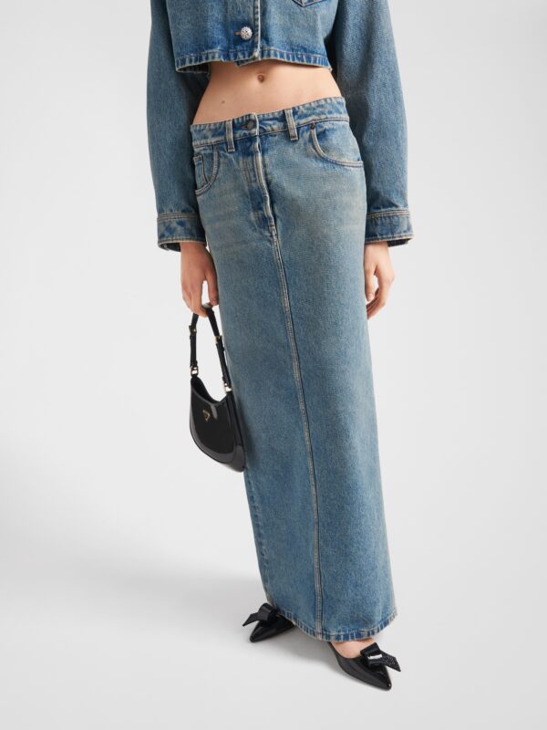 DENIM MAXI SKIRT