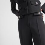 WOOL SATIN PANTS