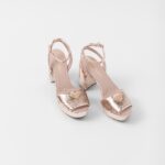 SEQUINED SATIN PLATFORMS
