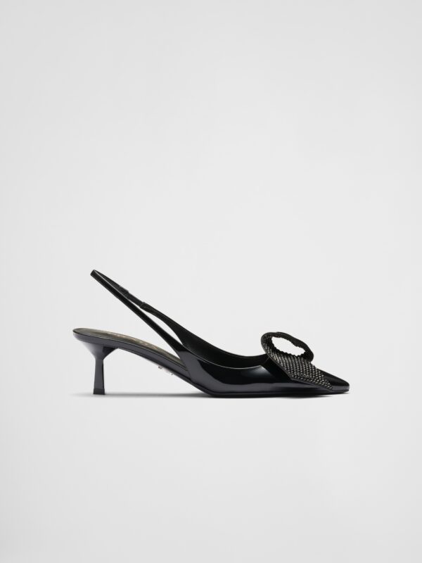 PATENT LEATHER SLINGBACKS