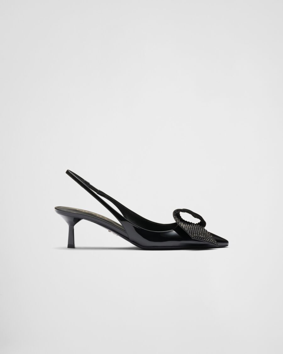PATENT LEATHER SLINGBACKS
