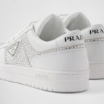 LEATHER SNEAKERS WITH CRYSTALS