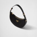 ARQUÉ RE-NYLON AND BRUSHED LEATHER SHOULDER BAG