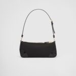 RE-EDITION 2002 RE-NYLON AND BRUSHED LEATHER SHOULDER BAG