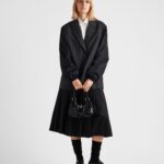 MOON RE-NYLON AND BRUSHED LEATHER BAG
