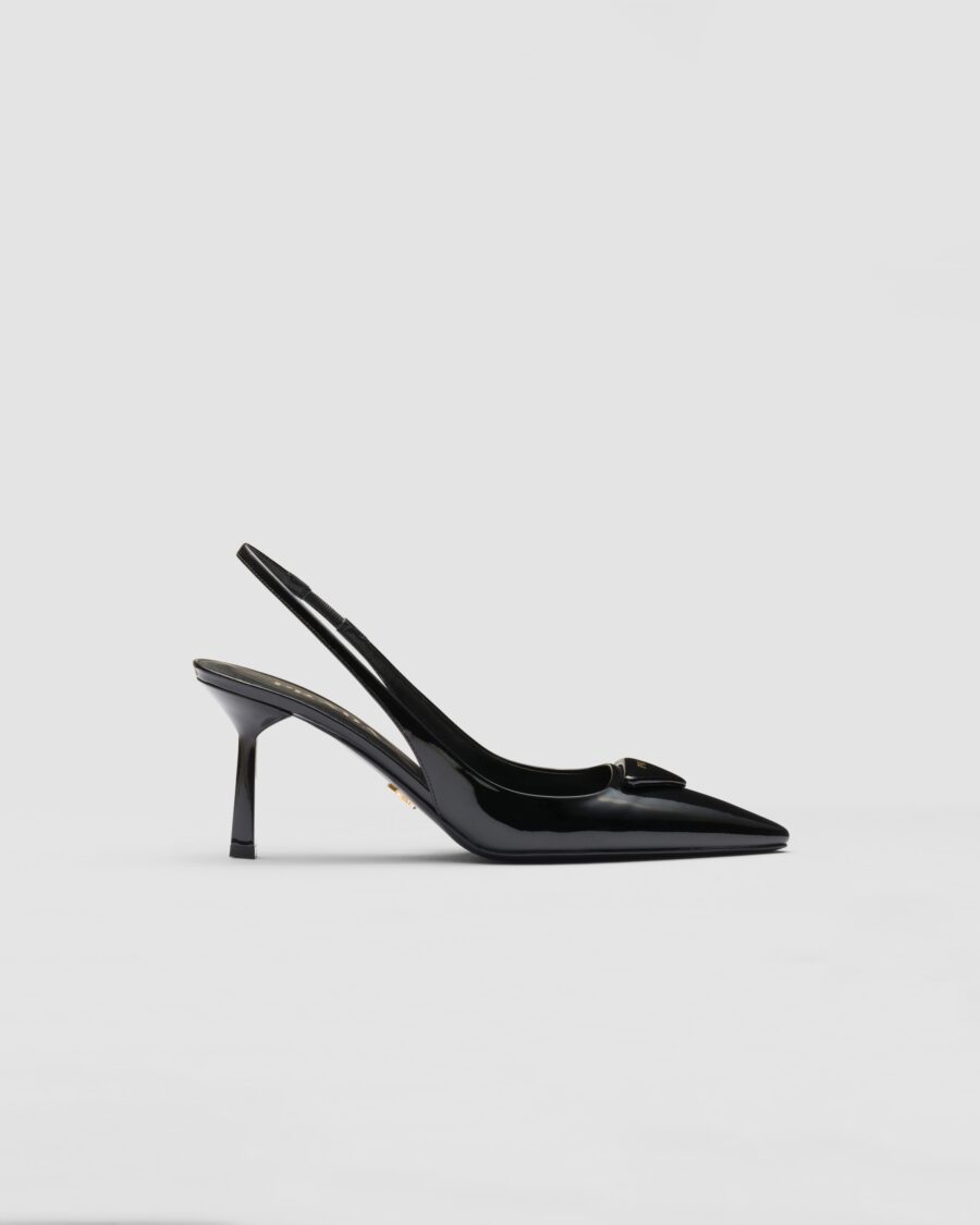 PATENT LEATHER SLINGBACKS