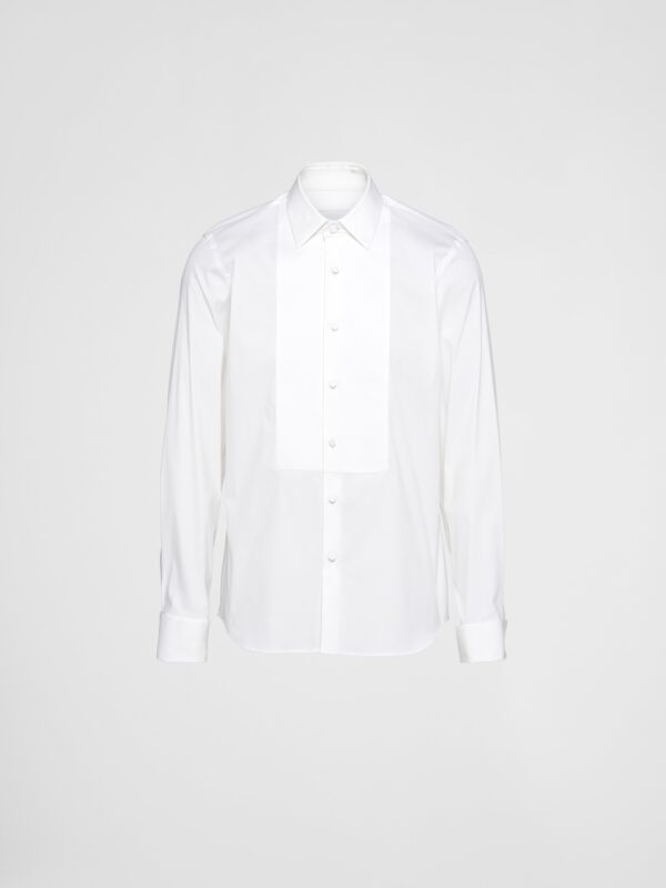 SMOKING COTTON STRETCH SHIRT