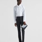 SMOKING COTTON STRETCH SHIRT
