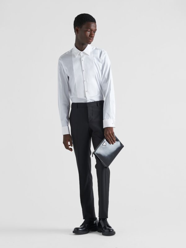 SMOKING COTTON STRETCH SHIRT