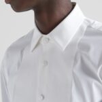 SMOKING COTTON STRETCH SHIRT