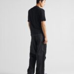 RE-NYLON AND JERSEY TEE WITH POCKET