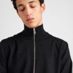 WOOL ZIP CARDIGAN