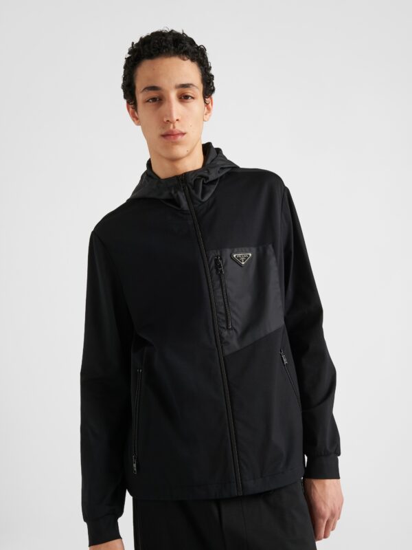 TECHNICAL COTTON AND RE-NYLON SWEATSHIRT