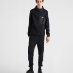 TECHNICAL COTTON AND RE-NYLON SWEATSHIRT