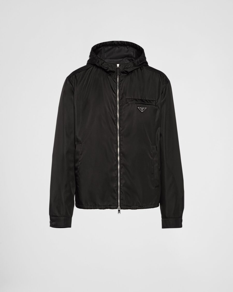 RE NYLON HOODED BLOUSON JACKET