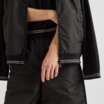 PIQUÉ BERMUDAS WITH RE NYLON DETAILS