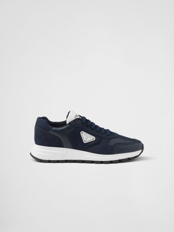 NUBUCK AND RE NYLON SNEAKERS