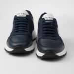 NUBUCK AND RE NYLON SNEAKERS