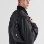 RE-NYLON AND SAFFIANO LEATHER BELT BAG