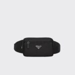 RE-NYLON AND SAFFIANO LEATHER BELT BAG