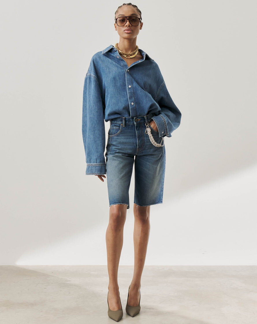 GINA FITTED JEAN SHORTS