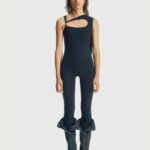 CAPE CUTOUT JUMPSUIT