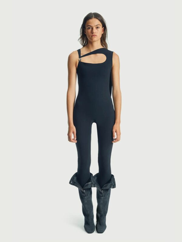 CAPE CUTOUT JUMPSUIT