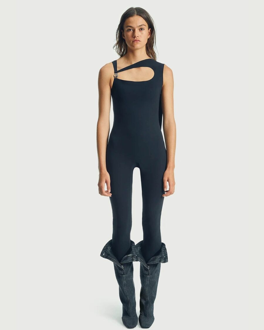 CAPE CUTOUT JUMPSUIT