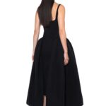 VEZILE MIDI DRESS IN NERO TECHNICAL TAILORING