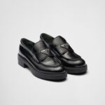 BRUSHED LEATHER LOAFERS