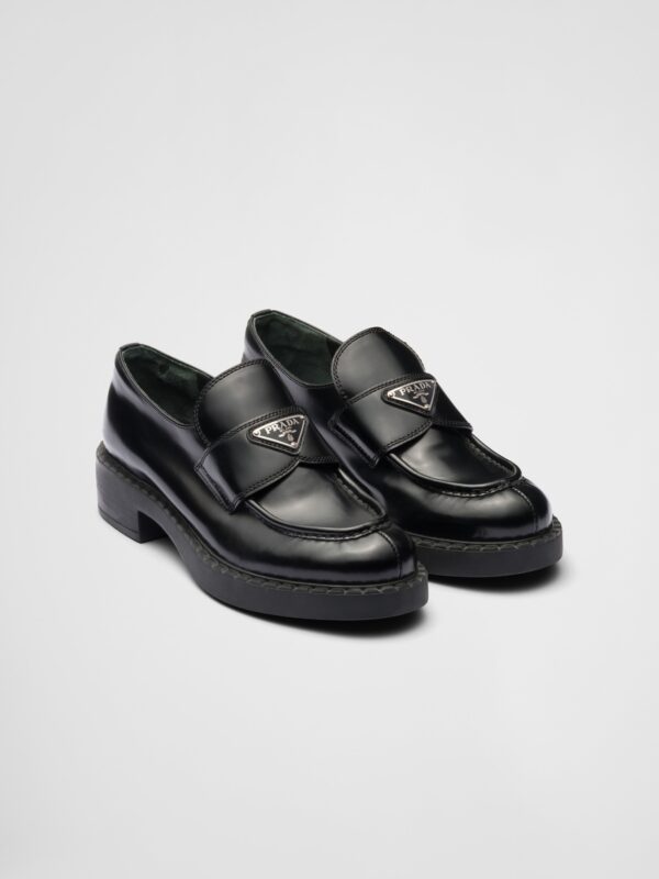 BRUSHED LEATHER LOAFERS