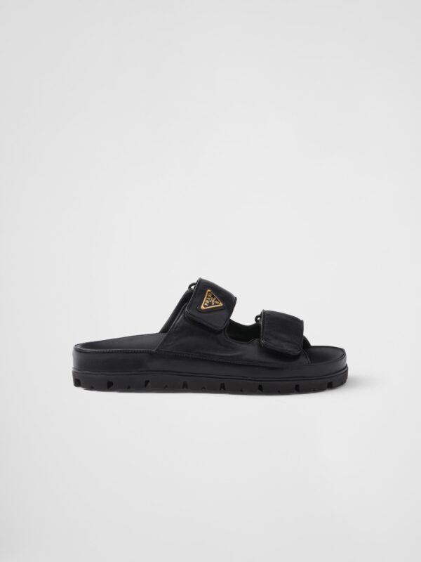 NAPPA LEATHER SLIDES