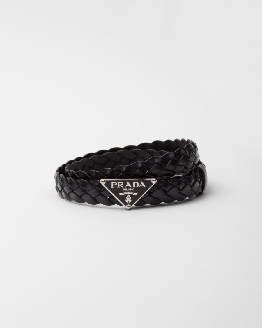 LEATHER WOVEN BELT