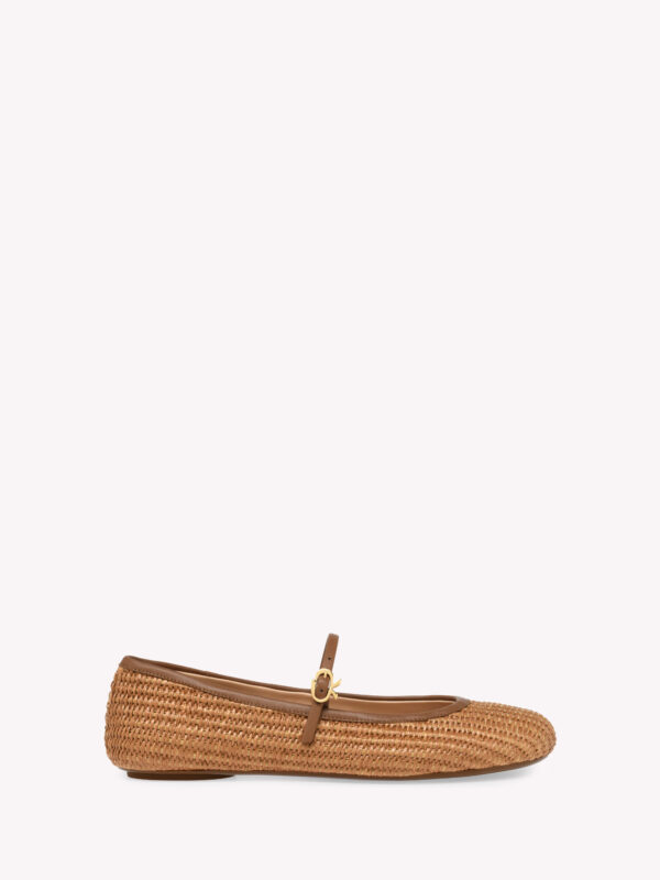 CLARA RAFFIA BALLERINAS