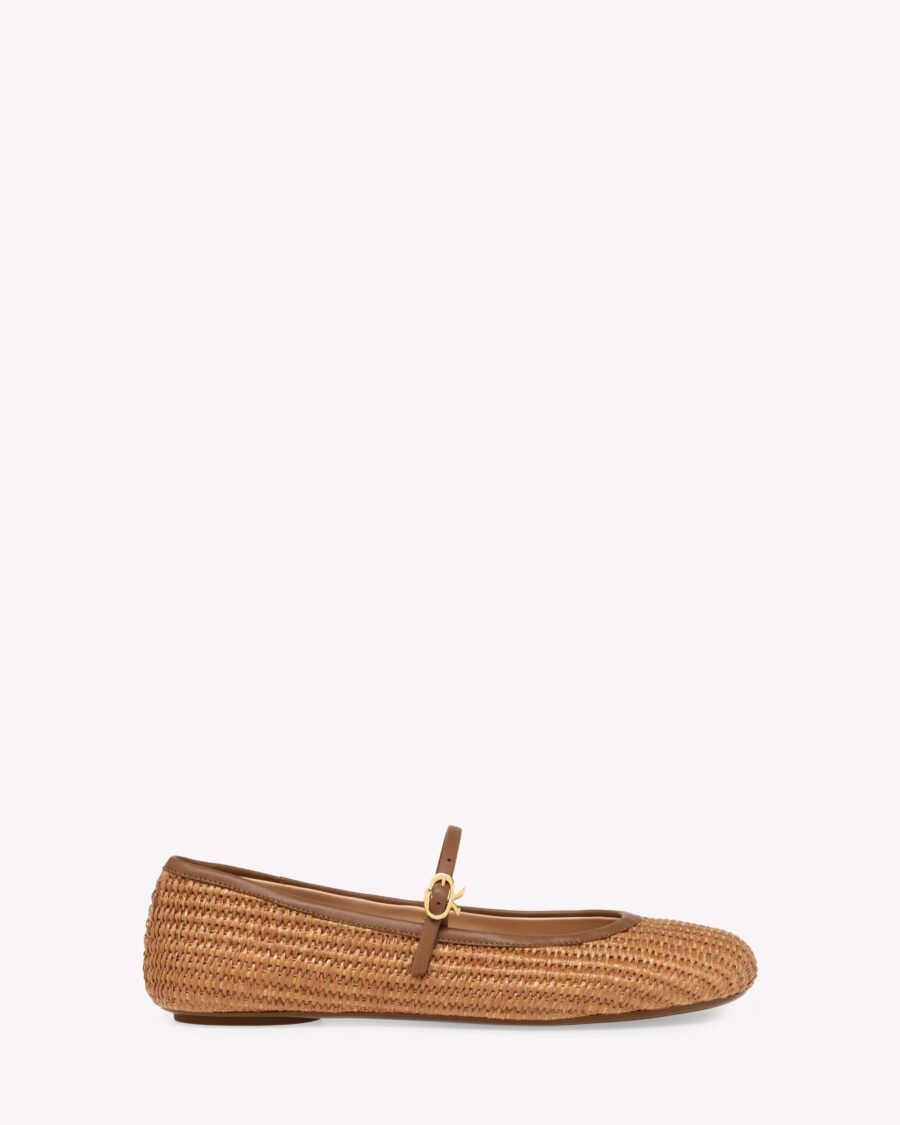 CLARA RAFFIA BALLERINAS